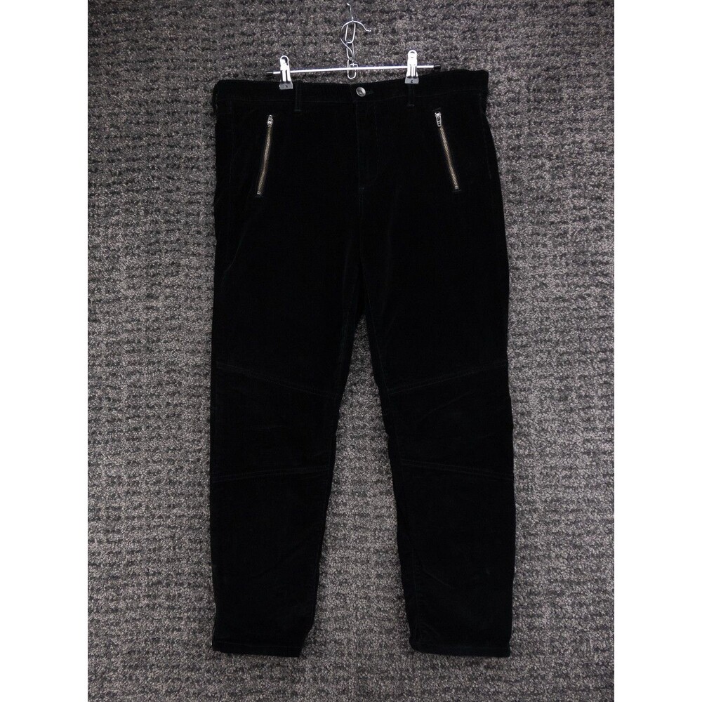 Banana Republic Pants Womens 33 Actual 35 Black Skinny Ankle Corduroy Stretch